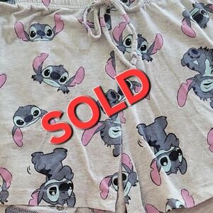 Disney Gray Lounge Shorts - Stitch XL